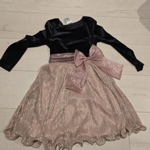 Elegant Black and Pink Kids Costume Dress